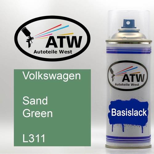 Volkswagen, Sand Green, L311: 400ml Sprühdose, von ATW Autoteile West.